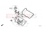 HONDA AFRICA TWIN 1100 DCT ADVENTURE SPORTS CRF1100D3R 2024 E-1 CYLINDER HEAD COVER