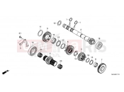 HONDA AFRICA TWIN 1100 DCT ADVENTURE SPORTS CRF1100D3R 2024 E-17-10 TRANSMISSION (MAINSHAFT) (DCT)