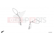 HONDA AFRICA TWIN 1100 DCT ADVENTURE SPORTS CRF1100D3R 2024 F-3 MIRROR
