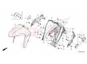 HONDA AFRICA TWIN 1100 DCT CRF1100DP 2023 F-10 FRONT FENDER