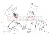 MOTOGUZZI V85 TT Strada E5+ (CND, USA) Front mudguard-Pillar