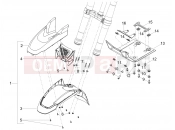 MOTOGUZZI V85 TT Travel E5+ (EU) Front mudguard-Pillar