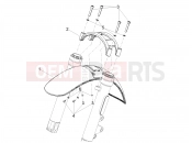 MOTOGUZZI V9 Roamer 850 E5 (EU, UK) Front mudguard-Pillar