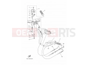 YAMAHA YFM 350 YFM350FWAN YFM35FADX KODIAK 350 IRS (4S27) 2008 STEERING HANDLE & CABLE