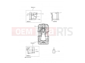 YAMAHA YFM 350 YFM350FWAN YFM35FADX KODIAK 350 IRS (4S27) 2008 EMBLEM & LABEL 1