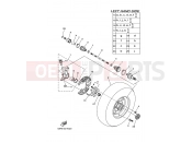 YAMAHA YFM 700 Grizzly YFM700FWAD YFM7FGPY GRIZZLY 700 EPS 4WD SE (43PA) 2009 FRONT WHEEL