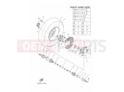 YAMAHA YFM 700 Grizzly YFM700FWAD YFM7FGPY GRIZZLY 700 EPS 4WD SE (43PA) 2009 FRONT WHEEL 2