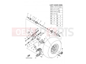 YAMAHA YFM 700 Grizzly YFM700FWAD YFM7FGPY GRIZZLY 700 EPS 4WD SE (43PA) 2009 REAR WHEEL