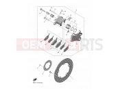 YAMAHA YZF-R7 YZF-R7 YZF690 YZFR7N (BEBD) 2022 REAR BRAKE CALIPER