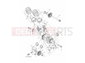 YAMAHA XT 1200 Z Super Tenere XT1200Z SUPER TENERE XTZ12D (23PJ) 2013 CRANKSHAFT & PISTON