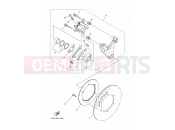YAMAHA XT 1200 Z Super Tenere XT1200Z SUPER TENERE XTZ12D (23PJ) 2013 REAR BRAKE CALIPER