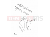 YAMAHA FJR 1300 FJR1300AE FJR13ESF FJR1300ES (2PDB) 2015 CAMSHAFT & CHAIN