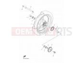 YAMAHA FJR 1300 FJR1300AE FJR13ESF FJR1300ES (2PDB) 2015 FRONT WHEEL