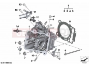 BMW Motorrad BMW 2019 C models C 400 X (0C09, 0C19) Cylinder head | Cylinder head