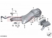 BMW Motorrad BMW 2019 C models C 400 X (0C09, 0C19) Intake silencer / Filter cartridge