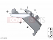 BMW Motorrad BMW 2019 C models C 400 X (0C09, 0C19) Trim turn indicator | Trim turn indicator