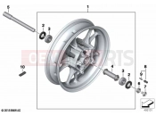 BMW Motorrad BMW 2019 C models C 400 X (0C09, 0C19) Front wheel