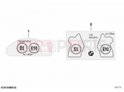 BMW Motorrad BMW 2019 C models C 400 X (0C09, 0C19) Information plate, fuel