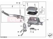 BMW Motorrad BMW 2019 C models C 400 X (0C09, 0C19) Handbrake lever, rear wheel
