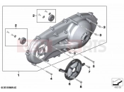 BMW Motorrad BMW 2019 C models C 400 X (0C09, 0C19) Housing cover, CVT 2
