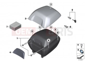 BMW Motorrad BMW 2019 C models C 400 X (0C09, 0C19) Topcase 30I 2