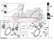 BMW Motorrad BMW 2019 C models C 400 X (0C09, 0C19) Service, brakes 2
