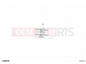 BMW Motorrad BMW 2019 C models C 400 X (0C09, 0C19) Information plate, tyres USA / CAN