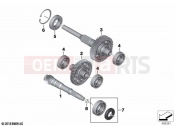 BMW Motorrad BMW 2018 C-Models C 400 X (0C09, 0C19) Input, intermediate and output shafts