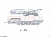 BMW Motorrad BMW 2018 C-Models C 400 X (0C09, 0C19) Lettering | Lettering