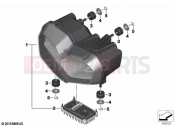 BMW Motorrad BMW 2018 C-Models C 400 X (0C09, 0C19) LED headlight