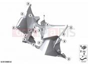 BMW Motorrad BMW 2018 C-Models C 400 X (0C09, 0C19) Legshield bottom 2