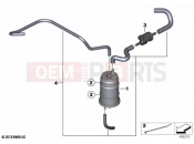 BMW Motorrad BMW 2018 C-Models C 400 X (0C09, 0C19) Activated Charcoal Filter / TUBING 2