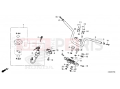 HONDA AFRICA TWIN 1100 DCT CRF1100DS 2025 F-7 HANDLE PIPE