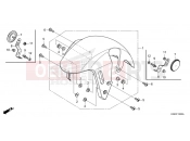 HONDA AFRICA TWIN 1100 DCT CRF1100DS 2025 F-10 FRONT FENDER