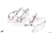 HONDA AFRICA TWIN 1100 DCT CRF1100DS 2025 F-24 SIDE COVER