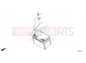 HONDA AFRICA TWIN 1100 DCT CRF1100DS 2025 F-37 BATTERY