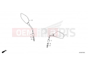 HONDA AFRICA TWIN 1100 CRF1100AS 2025 F-3 MIRROR