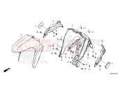 HONDA AFRICA TWIN 1100 CRF1100AS 2025 F-10 FRONT FENDER