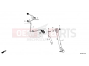 HONDA AFRICA TWIN 1100 CRF1100AS 2025 F-31 SIDE STAND