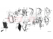 HONDA AFRICA TWIN 1100 CRF1100AS 2025 F-41 RADIATOR