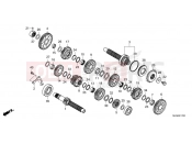 HONDA AFRICA TWIN 1100 ADVENTURE SPORT ES CRF1100A3S 2025 E-17 TRANSMISSION (MT)
