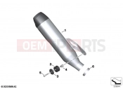 BMW Motorrad BMW 2024 M models M 1000 R (0E81, 0E83) Sport silencer