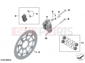 BMW Motorrad BMW 2024 M models M 1000 R (0E81, 0E83) Front wheel brake