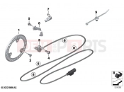 BMW Motorrad BMW 2024 M models M 1000 R (0E81, 0E83) Speed sensor, front
