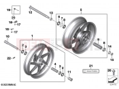 BMW Motorrad BMW 2024 M models M 1000 R (0E81, 0E83) Forged wheels