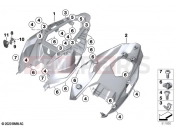 BMW Motorrad BMW 2024 M models M 1000 R (0E81, 0E83) Tail part