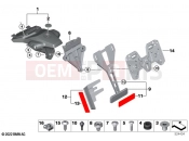 BMW Motorrad BMW 2024 M models M 1000 R (0E81, 0E83) Licence plate holder