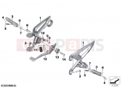BMW Motorrad BMW 2024 M models M 1000 R (0E81, 0E83) Footpeg system