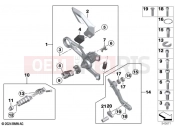 BMW Motorrad BMW 2024 M models M 1000 R (0E81, 0E83) Footrest system, right