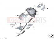 BMW Motorrad BMW 2024 M models M 1000 R (0E81, 0E83) Painted parts YN3H light white